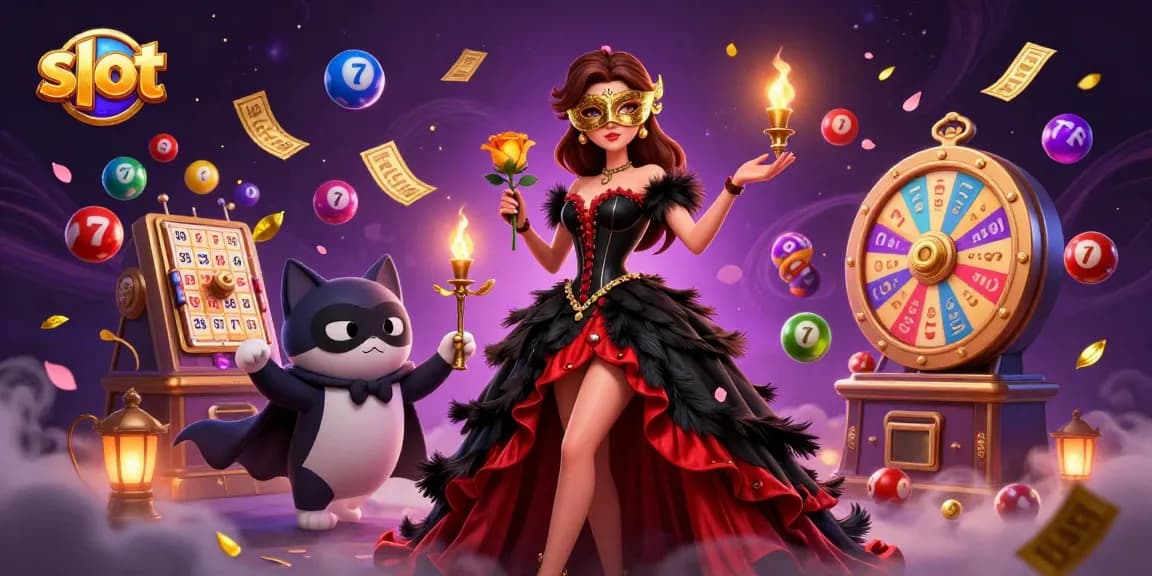 Spin slot reels in a magical setting with colorful elements and captivating characters.