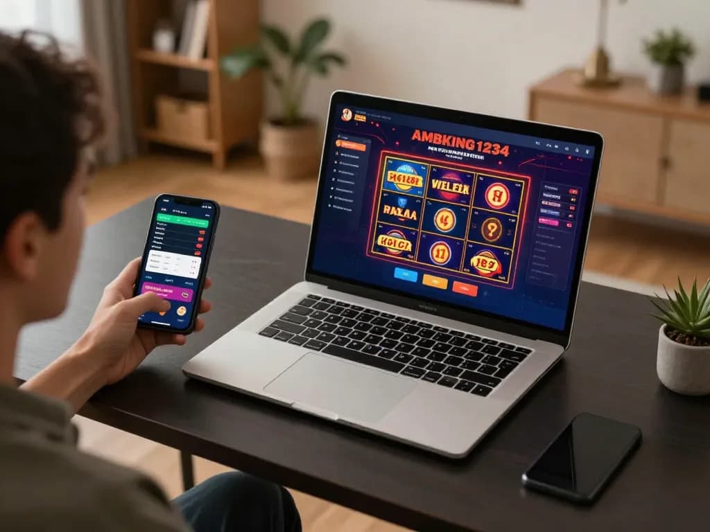 Engaging in online gambling with the AMBKING1234 interface, exploring ทางเข้า m116 for exciting game options