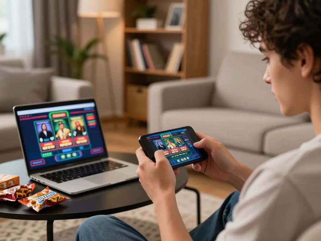 Experience exciting gameplay at your fingertips with link mm88 on a mobile gaming app in a cozy setting.