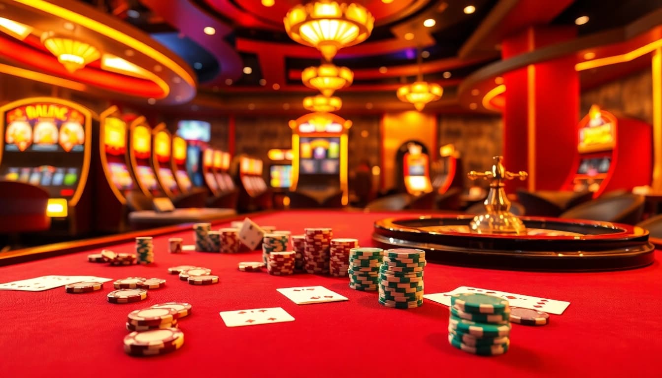 Engaging scene of casino gaming with adult-themed sex games elements in focus.