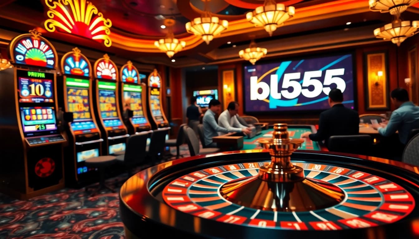 Experience thrilling wins at nhà cái bl555 with vibrant casino scenes and live-action betting.