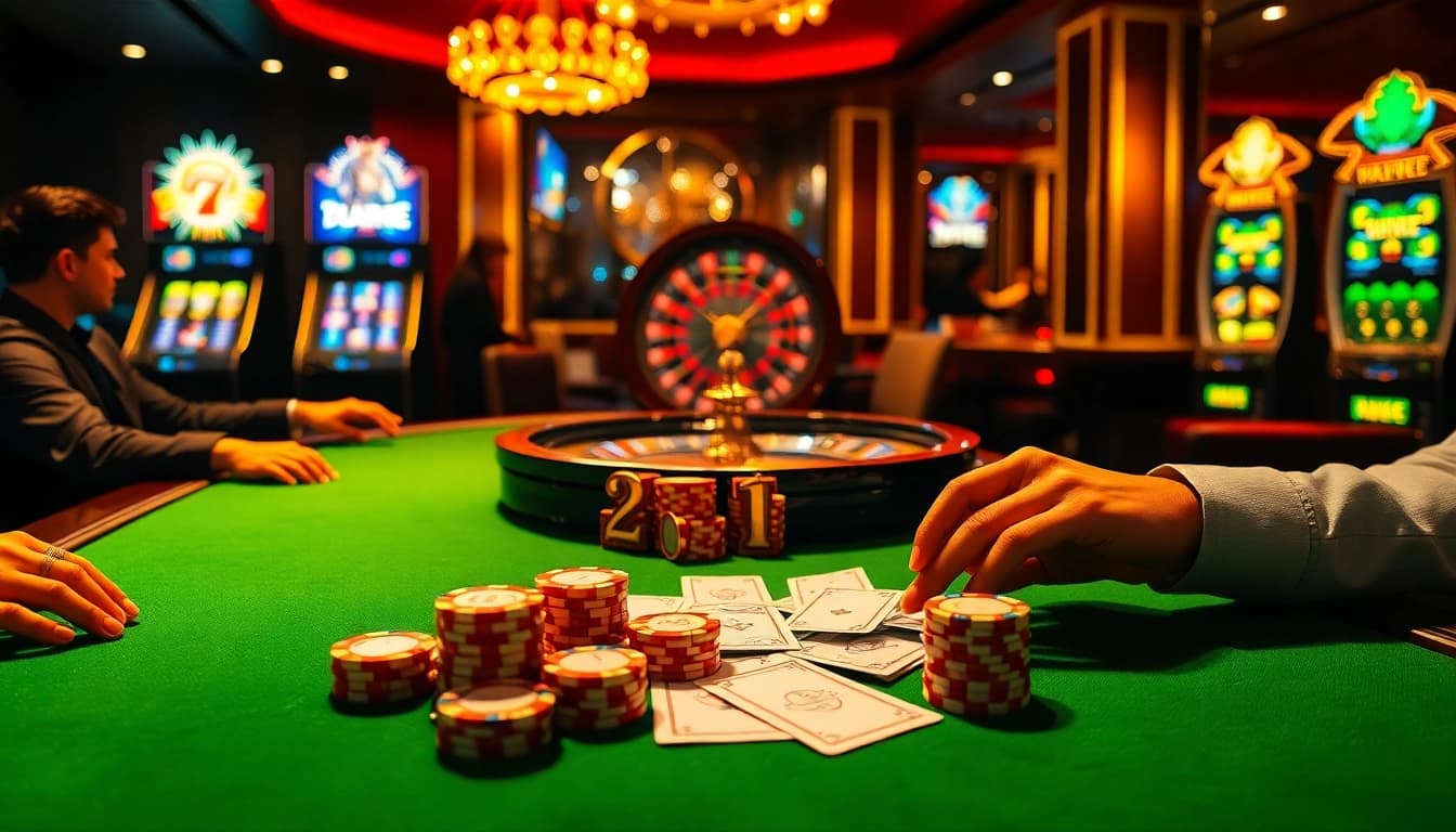 Exciting gambling action at a nhà cái zbet poker table with chips and high-stakes betting slips.