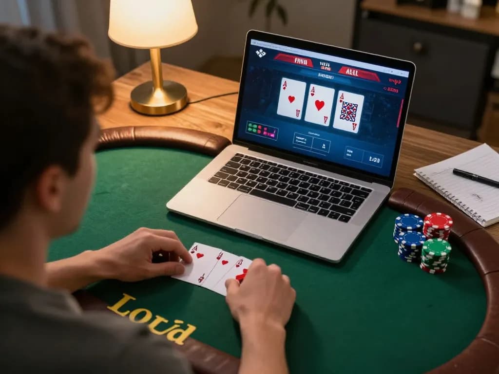 Player strategically managing their bets on net88 poker game, showcasing intense gameplay