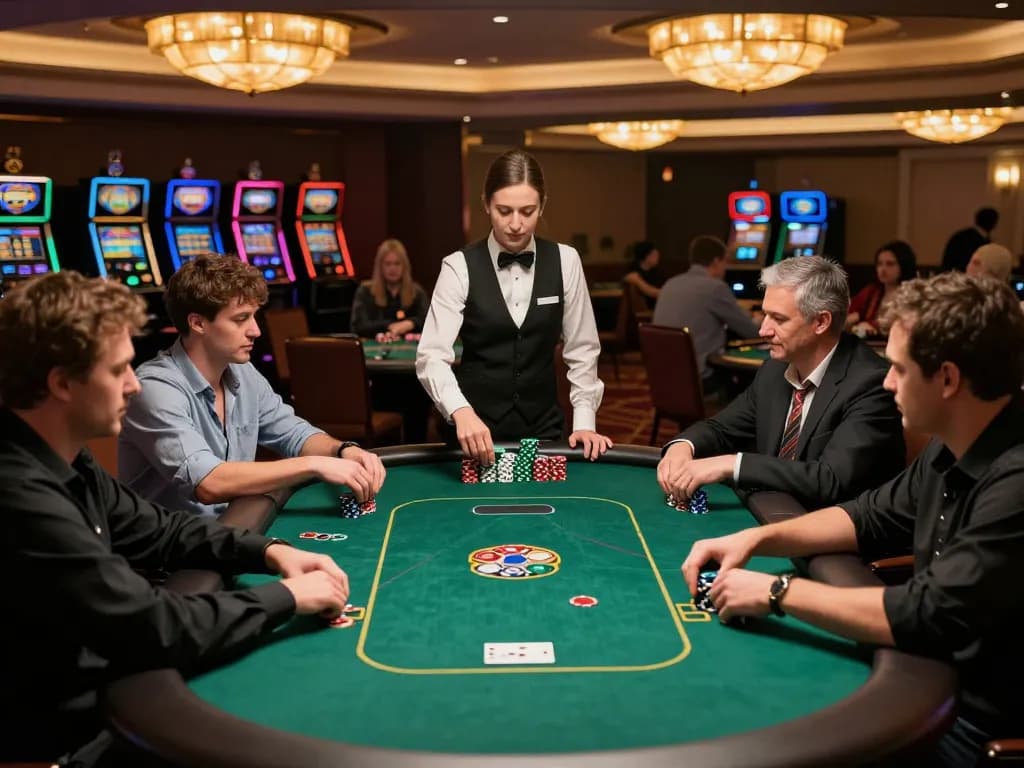 Rik vip poker players analyze their strategies in a critical game moment with chips stacked