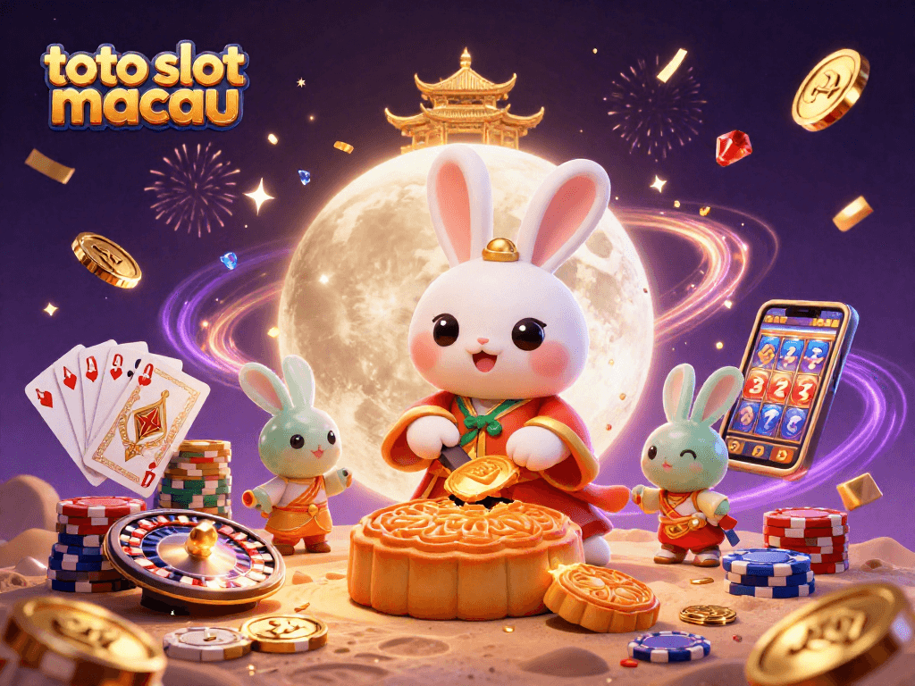 Experience the thrill of toto slot macau with vibrant casino elements and festive characters in action.