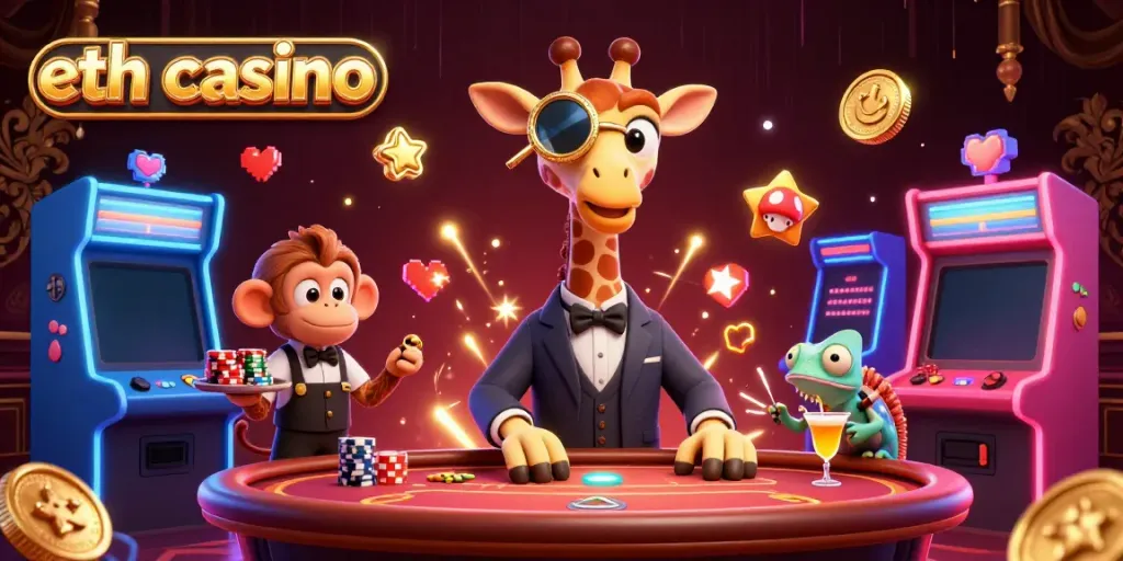 Experience the thrill of the eth casino with vibrant graphics and 3D characters in an exciting gaming environment.