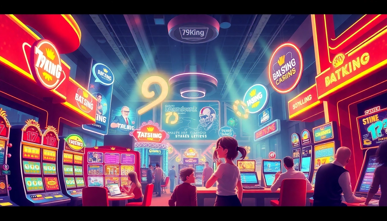 79King online gambling platform featuring diverse gaming options, exciting atmosphere