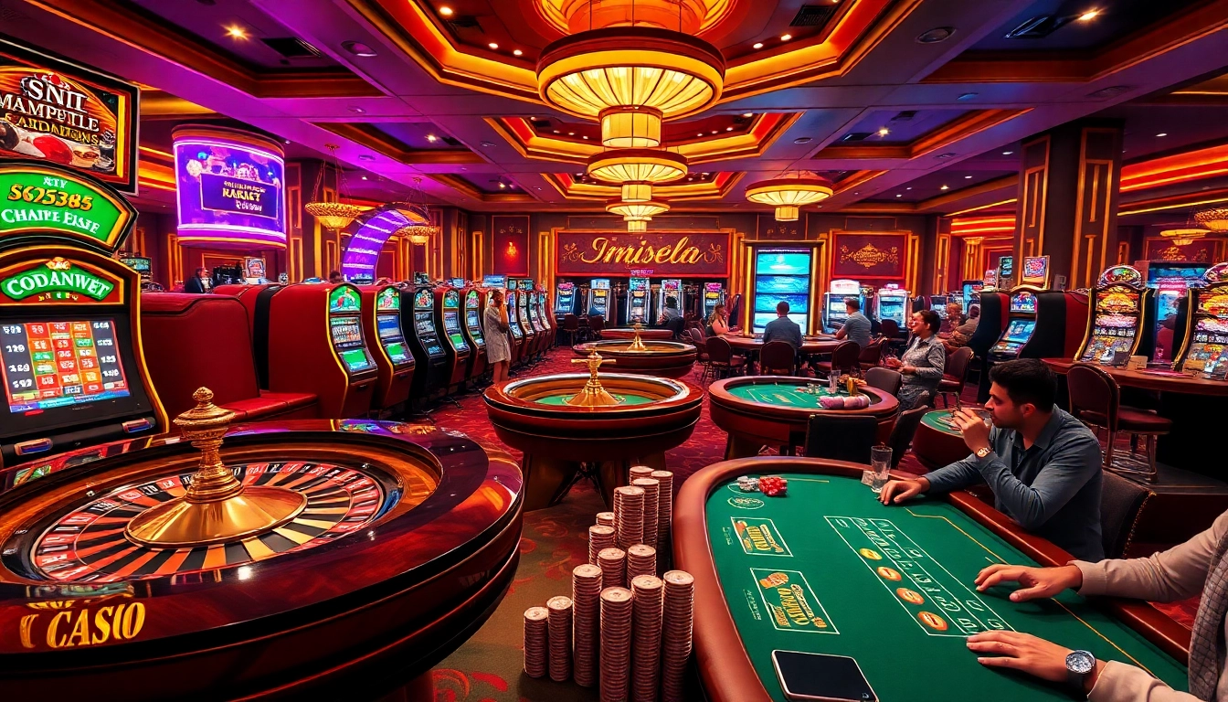 Experience the excitement of casino gaming with OK8386 branded slot machines and roulette.