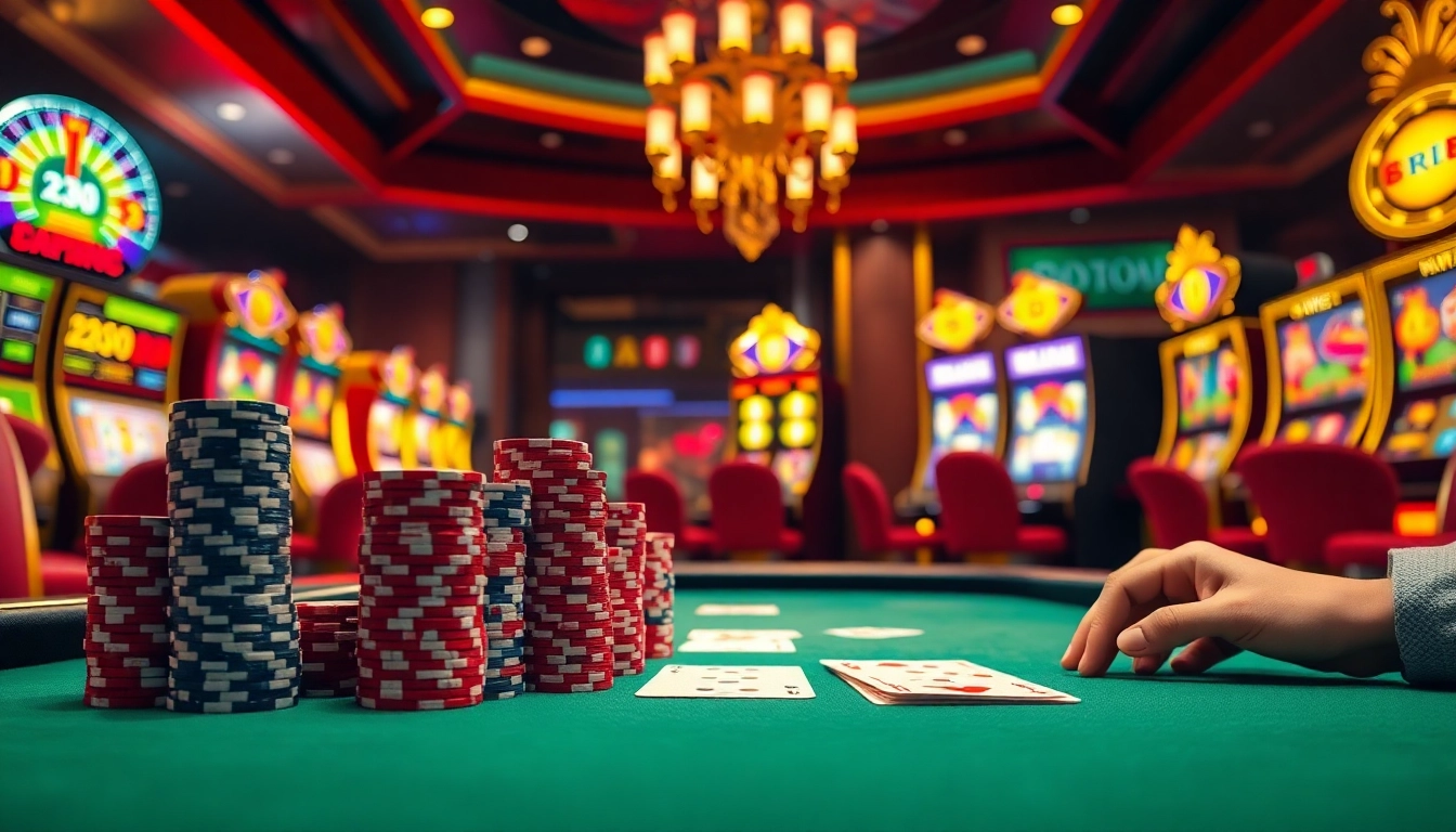 Experience the thrill of jun881 with vibrant casino tables and exciting gaming action.