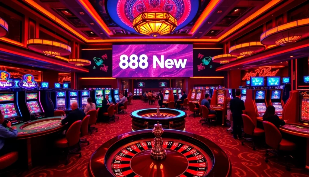 Experience the thrill of winning strategies at 888 new's vibrant casino atmosphere.