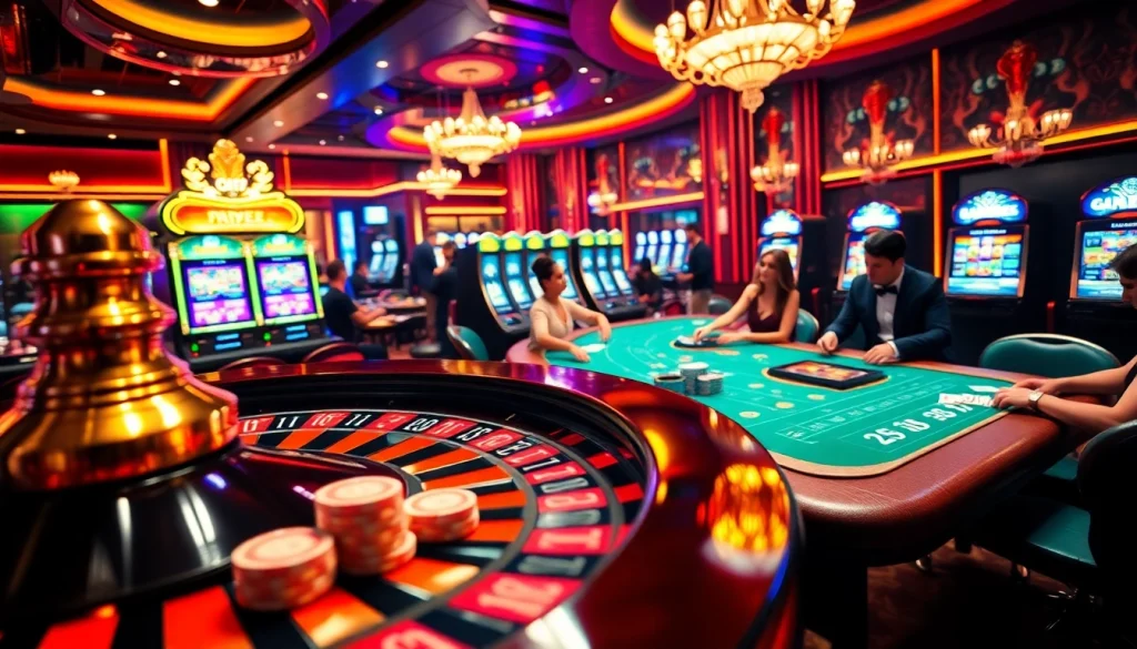 Experience the thrill of 789f com with players engaging at a luxurious casino table.