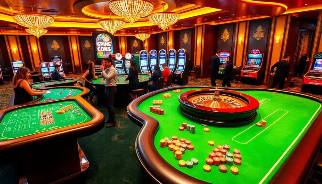 Exciting gaming atmosphere at https://bl555.cash/ showcasing dynamic casino tables and interactive players.