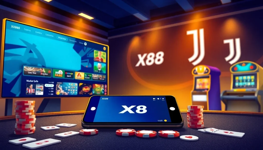 XX88 HOW: Online gaming interface showcasing diverse betting options and Juventus partnership