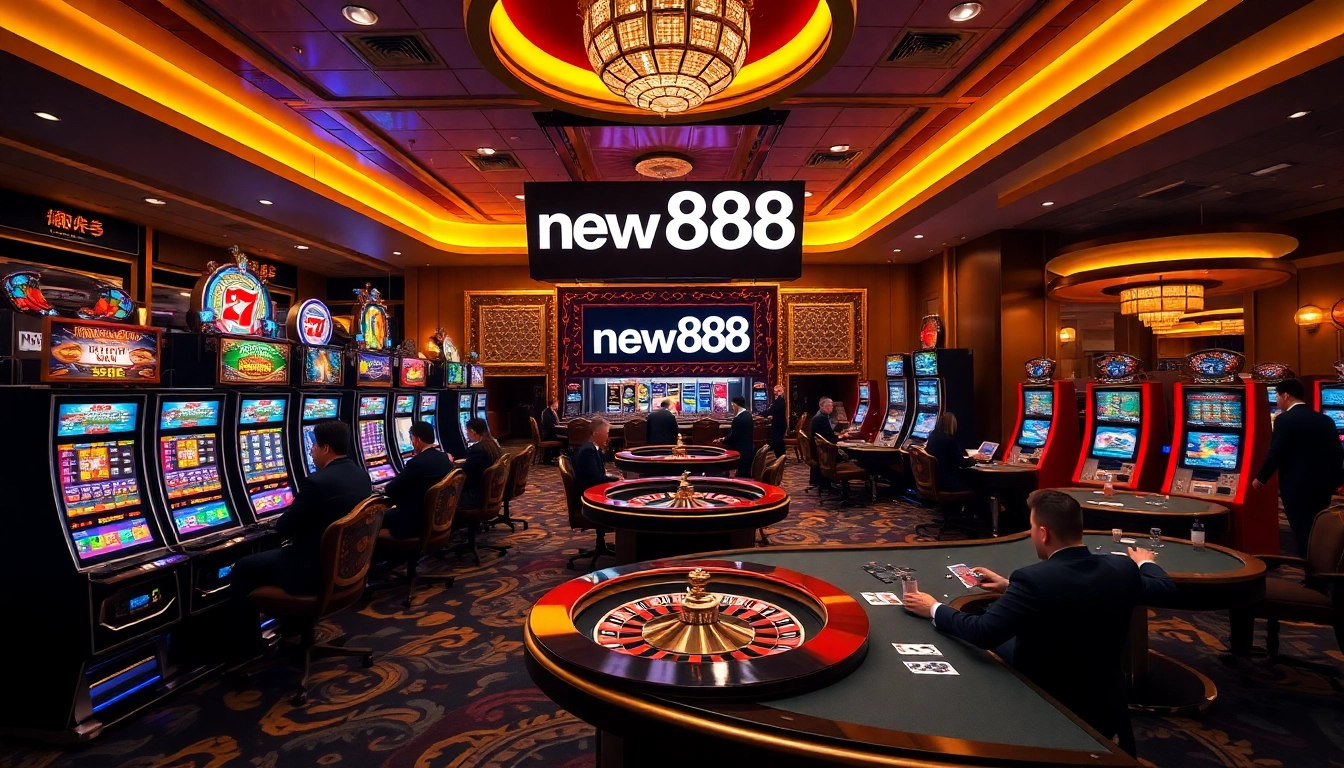Experience the thrill of new888 at luxurious casino tables with vibrant games.