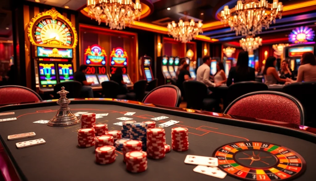 High-stakes poker game with vibrant colors and excitement at nhà cái Man88 casino