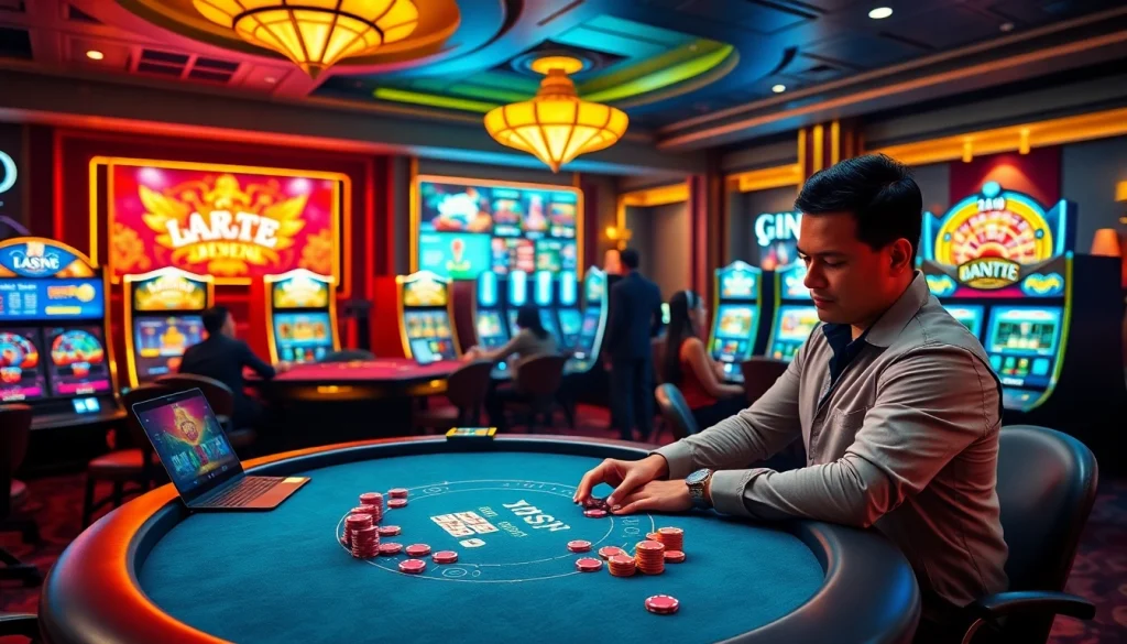 Experience thrilling gambling adventures with the app lc88, showcasing dynamic online game play.