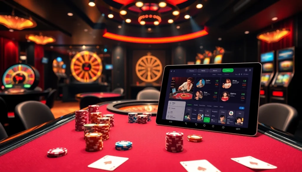 התרגשו מחוויית רמי אונליין עם חזות קזינו צבעוניות המציגה פוקר, רולטה וסלוטים.