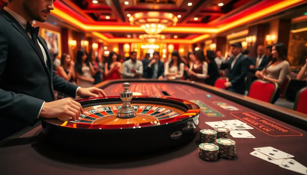 에볼루션 카지노의 고급스러운 테이블에서 게임을 즐기는 모습