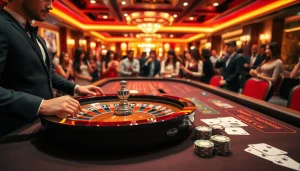 에볼루션 카지노의 고급스러운 테이블에서 게임을 즐기는 모습