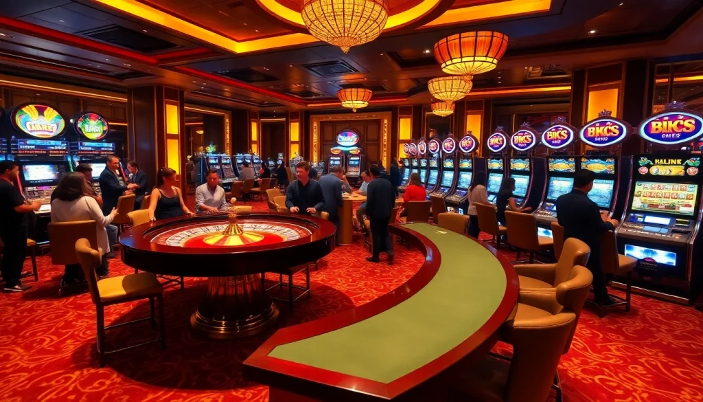 Enjoy an exciting BK8 เว็บตรง gaming experience at a luxurious casino setting.
