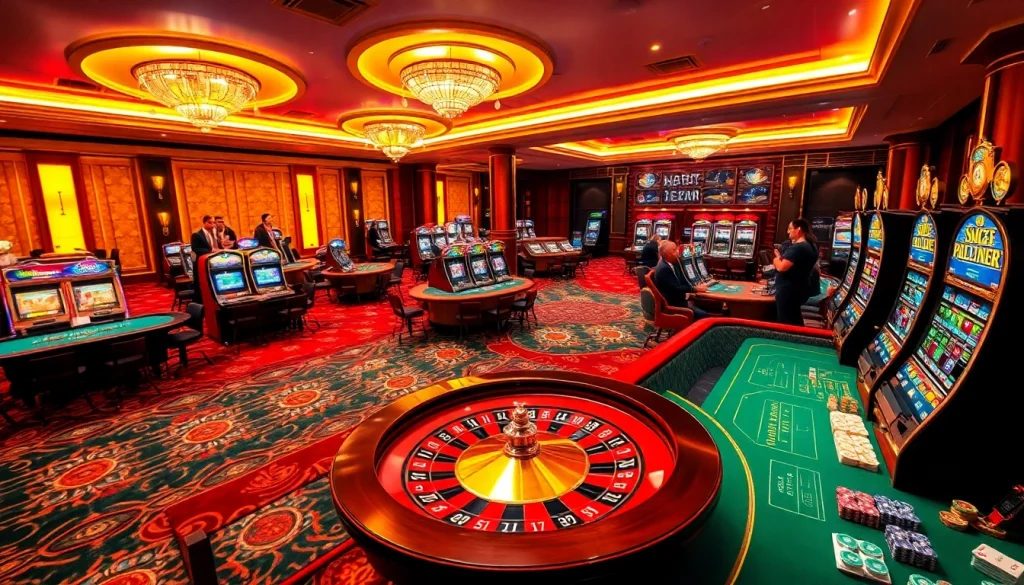 Experience the thrilling atmosphere of https://xx88.today/ with a luxurious casino setting featuring vibrant games.