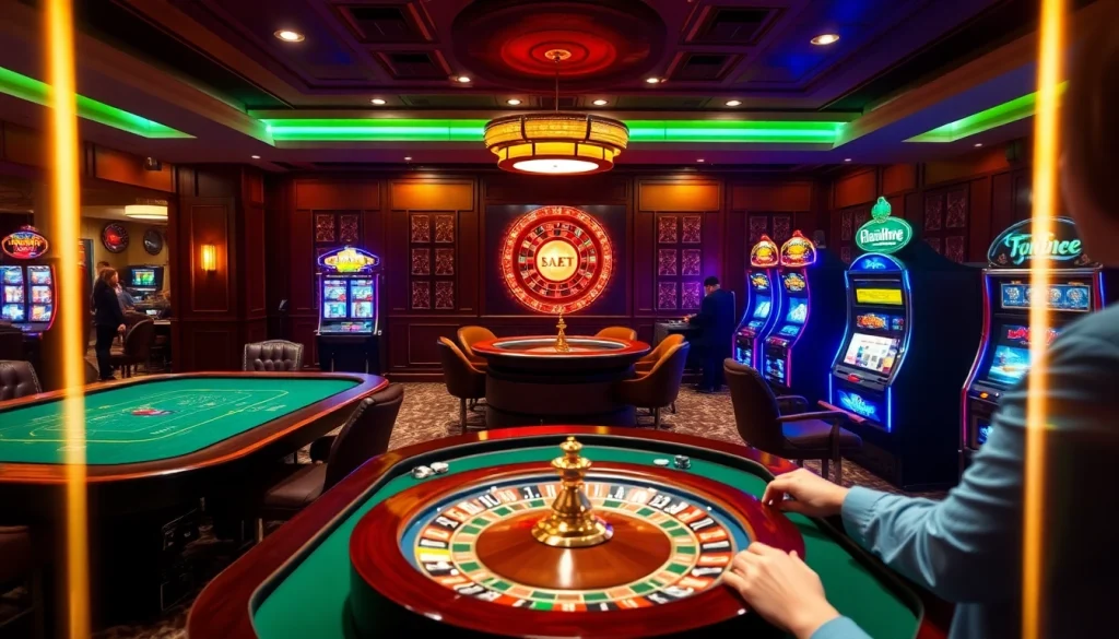 Experience thrilling gaming excitement at https://soibet.vision/ with lively casino tables and slot machines.