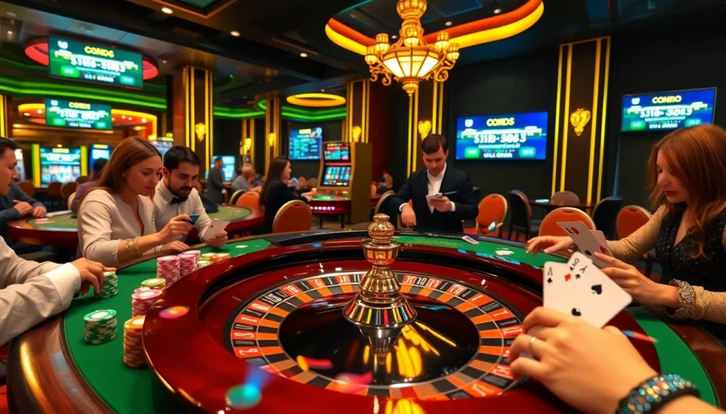 Engage with the thrill of roulette at https://ok8386.sh/ featuring vibrant casino elements.