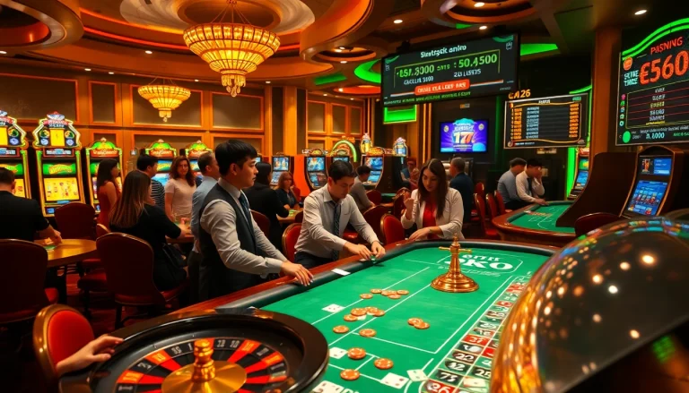 Experience the thrill of MK 8 at an upscale casino with vibrant tables and exciting gameplay.