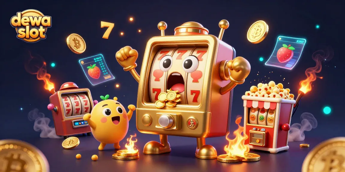 Bermain dewa slot sambil mendapatkan koin emas yang berlimpah dari mesin slot, penuh kegembiraan.
